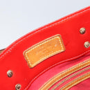 LOUIS VUITTON Monogram Vernis Reade MM Hand Bag Red Rouge M91086 LV Auth 162092-20