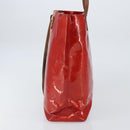 LOUIS VUITTON Monogram Vernis Reade MM Hand Bag Red Rouge M91086 LV Auth 162092-3