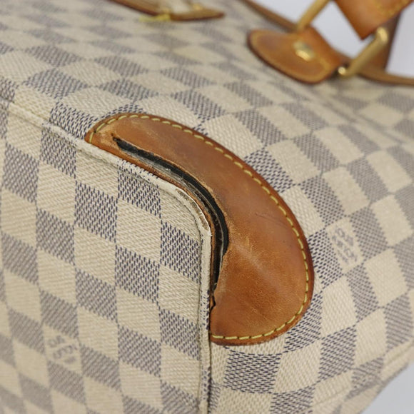 LOUIS VUITTON Damier Azur Hampstead PM Tote Bag N51207 LV Auth 162093