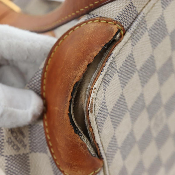 LOUIS VUITTON Damier Azur Hampstead PM Tote Bag N51207 LV Auth 162093