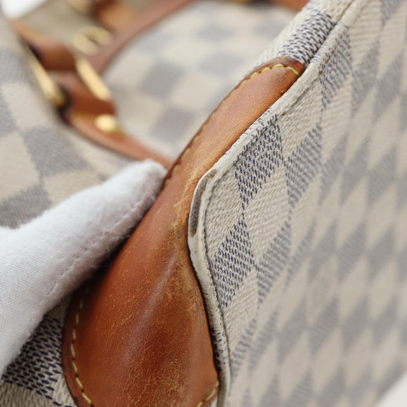 LOUIS VUITTON Damier Azur Hampstead PM Tote Bag N51207 LV Auth 162093