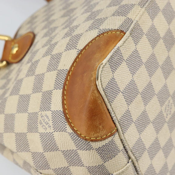 LOUIS VUITTON Damier Azur Hampstead PM Tote Bag N51207 LV Auth 162093