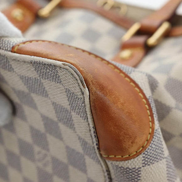 LOUIS VUITTON Damier Azur Hampstead PM Tote Bag N51207 LV Auth 162093