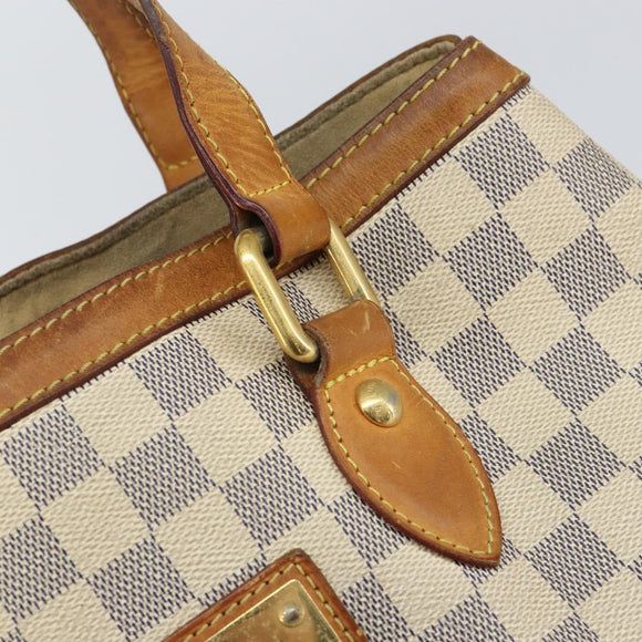 LOUIS VUITTON Damier Azur Hampstead PM Tote Bag N51207 LV Auth 162093