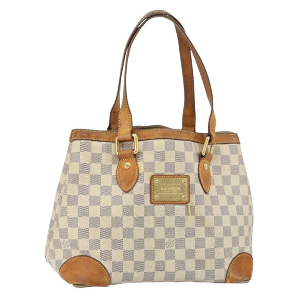 LOUIS VUITTON Damier Azur Hampstead PM Tote Bag N51207 LV Auth 162093