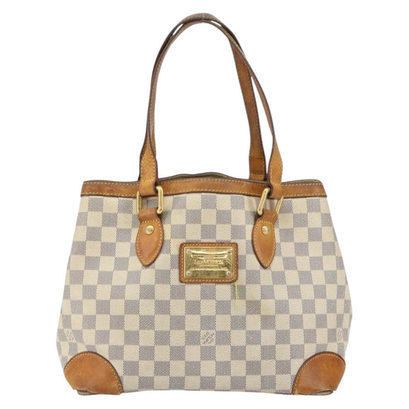 LOUIS VUITTON Damier Azur Hampstead PM Tote Bag N51207 LV Auth 162093