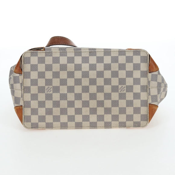 LOUIS VUITTON Damier Azur Hampstead PM Tote Bag N51207 LV Auth 162093