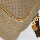 GUCCI Micro GG Supreme Web Sherry Line Bag PVC Beige 012 39 0291 Auth 162095-10