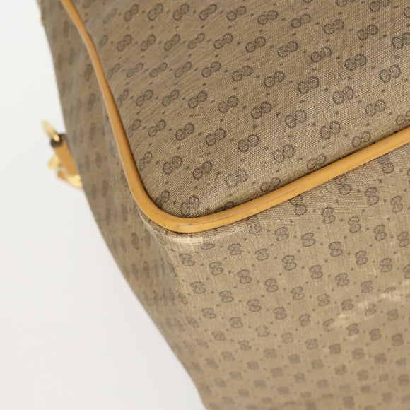 GUCCI Micro GG Supreme Web Sherry Line Bag PVC Beige 012 39 0291 Auth 162095