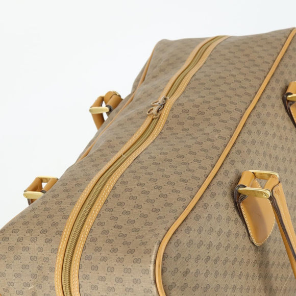 GUCCI Micro GG Supreme Web Sherry Line Bag PVC Beige 012 39 0291 Auth 162095