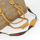 GUCCI Micro GG Supreme Web Sherry Line Bag PVC Beige 012 39 0291 Auth 162095-7