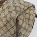 GUCCI GG Supreme Web Sherry Line Bag PVC Beige Gold 012 3842 33 39 Auth 162096-12