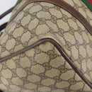 GUCCI GG Supreme Web Sherry Line Bag PVC Beige Gold 012 3842 33 39 Auth 162096-13