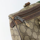 GUCCI GG Supreme Web Sherry Line Bag PVC Beige Gold 012 3842 33 39 Auth 162096-15