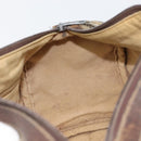 GUCCI GG Supreme Web Sherry Line Bag PVC Beige Gold 012 3842 33 39 Auth 162096-19