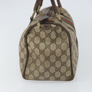 GUCCI GG Supreme Web Sherry Line Bag PVC Beige Gold 012 3842 33 39 Auth 162096-4