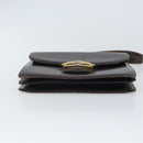 GUCCI Shoulder Bag Leather Brown Gold Auth 162097-9