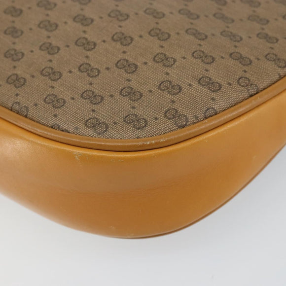 GUCCI Micro GG Supreme Shoulder Bag PVC Beige Gold 007 89 0094 Auth 162099