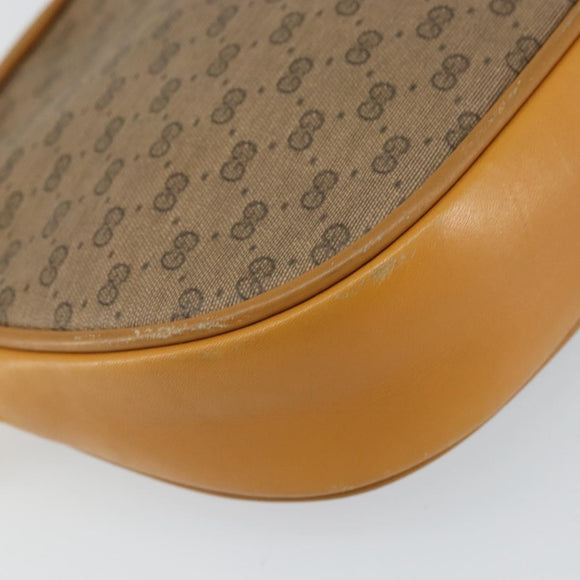 GUCCI Micro GG Supreme Shoulder Bag PVC Beige Gold 007 89 0094 Auth 162099