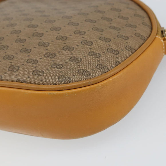 GUCCI Micro GG Supreme Shoulder Bag PVC Beige Gold 007 89 0094 Auth 162099