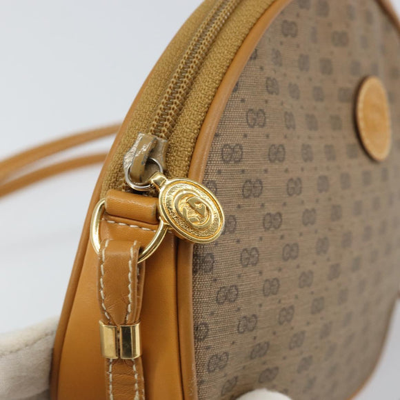 GUCCI Micro GG Supreme Shoulder Bag PVC Beige Gold 007 89 0094 Auth 162099
