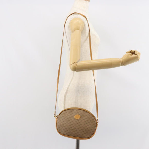 GUCCI Micro GG Supreme Shoulder Bag PVC Beige Gold 007 89 0094 Auth 162099