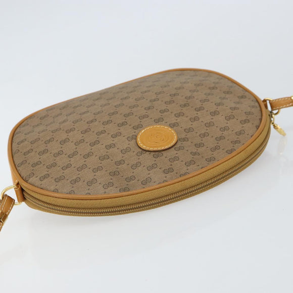GUCCI Micro GG Supreme Shoulder Bag PVC Beige Gold 007 89 0094 Auth 162099
