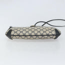 GUCCI GG Supreme Sherry Line Shoulder Bag PVC Navy Gold Auth 162100-9