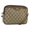 GUCCI GG Supreme Shoulder Bag PVC Beige Gold 56 02 068 Auth 162104-1