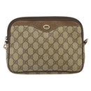 GUCCI GG Supreme Shoulder Bag PVC Beige Gold 56 02 068 Auth 162104-2