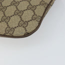 GUCCI GG Supreme Web Sherry Line Bag PVC Beige Gold 98 02 047 Auth 162105-14