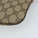 GUCCI GG Supreme Web Sherry Line Bag PVC Beige Gold 98 02 047 Auth 162105-16