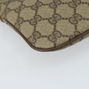 GUCCI GG Supreme Web Sherry Line Bag PVC Beige Gold 98 02 047 Auth 162105-17