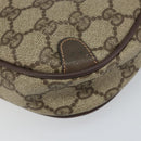 GUCCI GG Supreme Web Sherry Line Bag PVC Beige Gold 156 02 066 Auth 162107-12