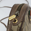 GUCCI GG Supreme Web Sherry Line Bag PVC Beige Gold 156 02 066 Auth 162107-16