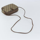 GUCCI GG Supreme Web Sherry Line Bag PVC Beige Gold 156 02 066 Auth 162107-7