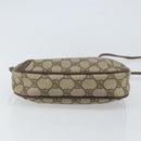 GUCCI GG Supreme Web Sherry Line Bag PVC Beige Gold 156 02 066 Auth 162107-9