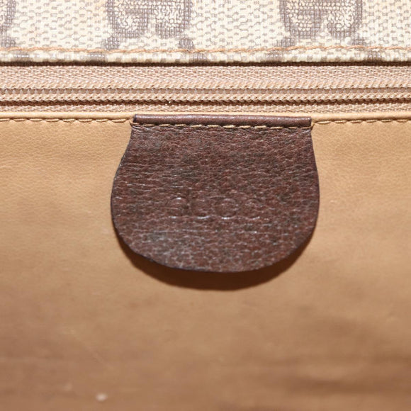 GUCCI GG Supreme Shoulder Bag PVC Beige Gold 004 115 6197 Auth 162108