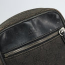 GUCCI GG Canvas Shoulder Bag Black Silver 101680 Auth 162111-14