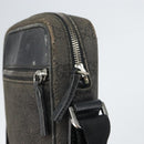 GUCCI GG Canvas Shoulder Bag Black Silver 101680 Auth 162111-15