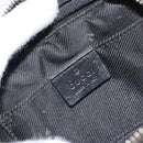 GUCCI GG Canvas Shoulder Bag Black Silver 101680 Auth 162111-16