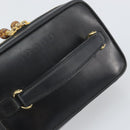 GUCCI Bamboo Vanity Hand Bag Leather Black Gold 032 1956 0151 Auth 162112-7