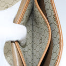Christian Dior Honeycomb Canvas Clutch Bag PVC Beige Gold Auth 162115-12