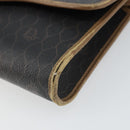 Christian Dior Honeycomb Canvas Shoulder Bag PVC Black Auth 162117-10