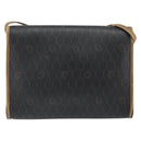 Christian Dior Honeycomb Canvas Shoulder Bag PVC Black Auth 162117-3