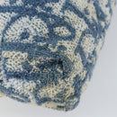 Christian Dior Trotter Canvas Hand Bag Pile Blue Auth 162119-9