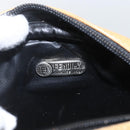 FENDI Zucchino Canvas Shoulder Bag Black Silver Auth 162122-11