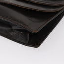 FENDI Shoulder Bag Leather Brown Gold Auth 162124-11