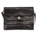 FENDI Shoulder Bag Leather Brown Gold Auth 162124-2
