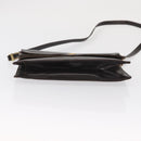 FENDI Shoulder Bag Leather Brown Gold Auth 162124-9